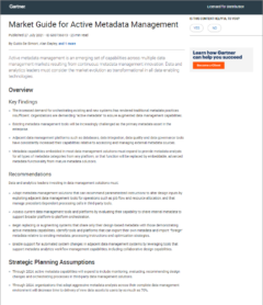 2021 Gartner Marketing Guide for Metadata Management